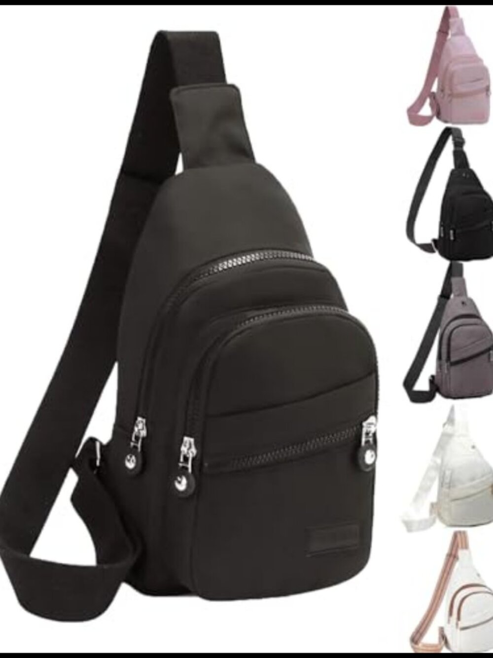 EVANCARY Crossbody Sling Bag Water Resistant Nylon Lightweight Travel Hiking